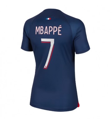 Lacne Ženy Futbalové dres Paris Saint-Germain Kylian Mbappe #7 2023-24 Krátky Rukáv - Domáci